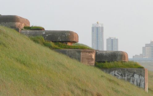 Dunes full of concrete and steel